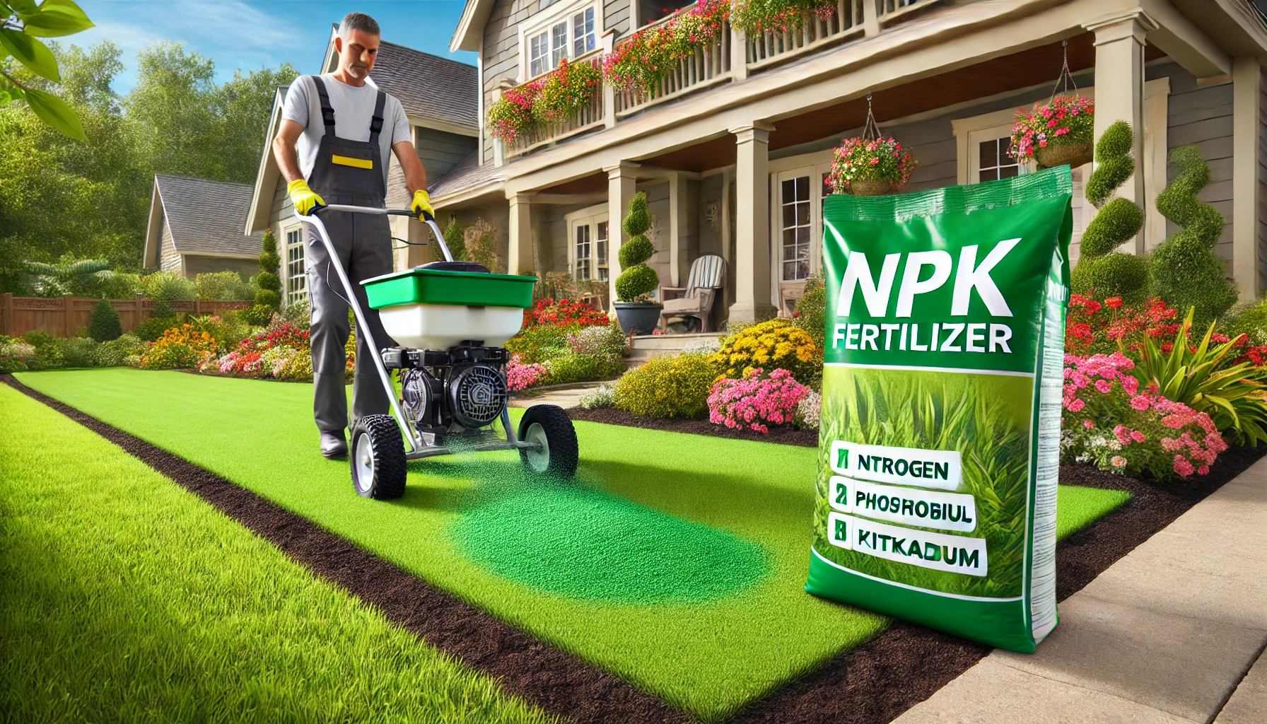 "The Precision of Synthetic Fertilizers on a Pristine Lawn"